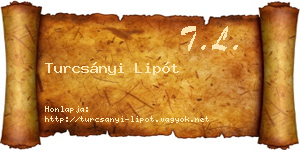 Turcsányi Lipót névjegykártya