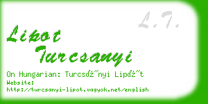 lipot turcsanyi business card